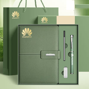 A5 lederen notitieboekjes & pen zakelijke geschenkset voor personeel, promotionele artikelen, executive sets, organizer/planner - Product Image 3