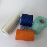 Kain Jaring Fiberglass C-Glass 125GSM Elastisitas Tinggi Tahan Alkali Tenunan Polos Putih Bahan Bangunan Penguat Dasar Eifs