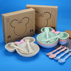Bol Mickey <span class=keywords><strong>Minnie</strong></span> grande tête dessin animé, <span class=keywords><strong>assiette</strong></span> à fruits séparée pour enfants, <span class=keywords><strong>assiette</strong></span> à dîner séparée - Product Image 5