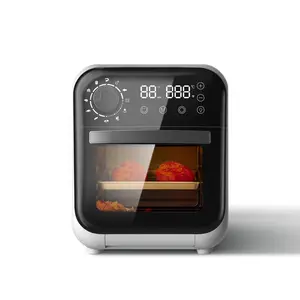 Fritadeira de ar digital, fabricante oem atacado fritadeira a ar do vapor forno de grau alimentar 12l 1500w cozinha