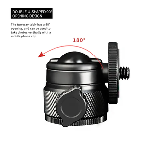 Venta directa de fábrica DSLR DV Cámara trípode convertir tornillo soporte <span class=keywords><strong>para</strong></span> teléfono rotación de 360 grados Mini cabeza de bola <span class=keywords><strong>para</strong></span> trípode - Product Image 2