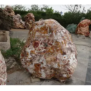 Природные камни, ландшафтный уличный ландшафт, мраморный камень с камнями для ландшафта