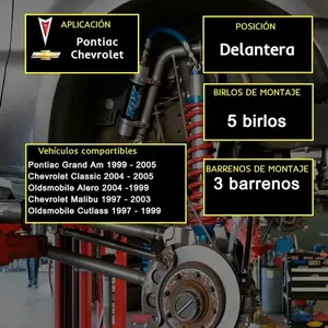 Kit 2 mozzi ruota addominali anteriori 1997-2003 Chevrolet Malibu con Balero Delanteros - Product Image 4