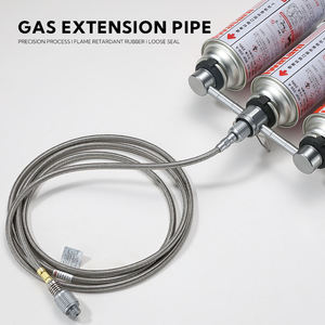 Accessoires de camping Campingmoon, adaptateur de <span class=keywords><strong>gaz</strong></span> <span class=keywords><strong>propane</strong></span> <span class=keywords><strong>butane</strong></span> en alliage d'aluminium personnalisé pour l'extérieur avec <span class=keywords><strong>tuyau</strong></span> d'extension - Product Image 2