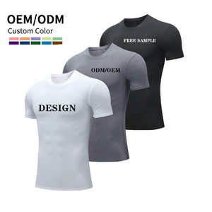 Camiseta de Compresión para Hombre, Talla Grande, Manga Corta, para Entrenamiento, Gimnasio, Running, Deporte, Camiseta Interior, Baloncesto - Product Image 1