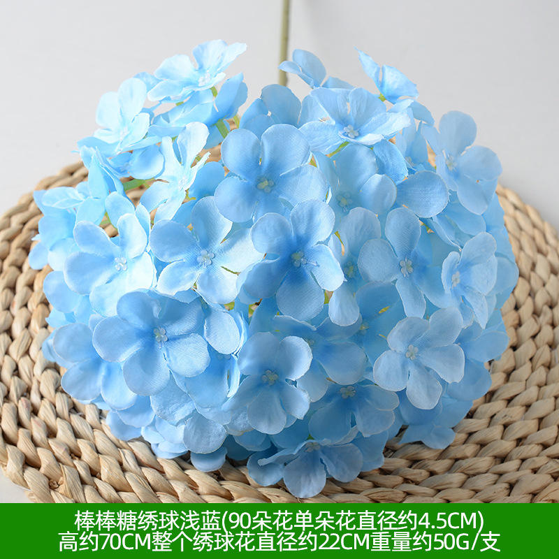Sucette hortensia bleu clair