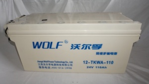 <span class=keywords><strong>Batterie</strong></span> de <span class=keywords><strong>camion</strong></span> <span class=keywords><strong>lourd</strong></span> Wolf 24V en gros, nouvelle cellule sèche 12-TKA-110 110Ah 330A VRLA 43kg, garantie 24 mois - Product Image 2
