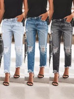 Vêtements de balles pour femmes stockés en vrac en vrac de vêtements de balles de jeans neufs