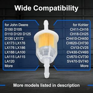 Nuevo Kit de Filtro de Combustible en Línea Diésel de 3*105mm, Filtro de Gasolina para Calefactor de RV (Eberspacher 2KW 5KW), Accesorios para Automóviles - Product Image 4