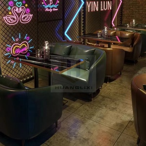 Meubles de restaurant de style <span class=keywords><strong>industriel</strong></span> rétro canapé-<span class=keywords><strong>bar</strong></span> stand café boutique table et chaise ensemble meubles de café meubles de café - Product Image 4