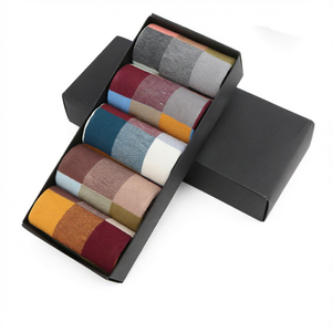 Chaussettes Kimono Royales Classiques pour Hommes, Tendance Diamant, Décontractées, en Coton et Fibre de Bambou, Séchage Rapide, Anti-Transpiration, Printemps-Été - Product Image 1