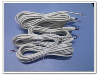 Câble de charge DC avec connecteur jack cylindrique 5,5*2,1 mm, câble d'alimentation DC mâle 12V 24V DC 5,5 mm noir et rouge CE ROHS
