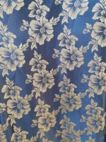 Vente en gros d'usine de tissus de rideaux jacquard de haute précision avec des motifs de fleurs fraîches, rideaux pour la maison