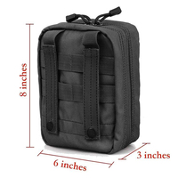 Sac médical tactique MOLLE IFAK en nylon 1000D de qualité supérieure avec couleur et taille personnalisées Pantone