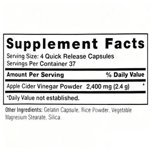อาหารเสริมแคปซูลเคโตสำหรับผู้หญิงผลิตภัณฑ์เสริมอาหารปราศจากกลูเตนแคปซูลน้ำส้มสายชูแอปเปิ้ลไซเดอร์ - Product Image 2