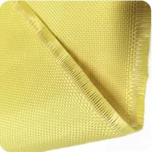 Yellow Knitted Flame Retardant Aramid Fabric for Workwear Functional Textile
