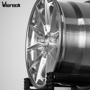 Jantes en alliage forgé Viorock Deep Concave 2 pièces, finition argent brossé, 5X112 5X120, 18 19 20 pouces, compatibles avec <span class=keywords><strong>BMW</strong></span>, Audi, Benz, Supra, Ford, Toyota - Product Image 3