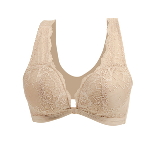 Cinghie antiscivolo in paperlan <span class=keywords><strong>con</strong></span> stampa floreale Comfort alla moda <span class=keywords><strong>con</strong></span> chiusura frontale a tazza modellata <span class=keywords><strong>reggiseno</strong></span> profondo da donna <span class=keywords><strong>con</strong></span> imbottiture Push-up - Product Image 6