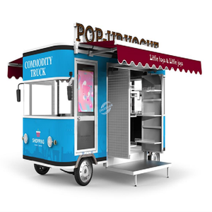 ซุ้มขายของเคลื่อนที่กลางแจ้งแบบกำหนดเอง, บูธขายชานมและขนมสำหรับตลาดกลางคืน, รถเข็นขายของริมทางสำหรับธุรกิจเชิงพาณิชย์ในสวนสาธารณะ - Product Image 1