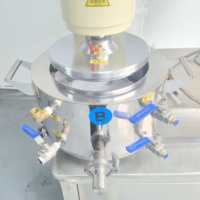 Mélangeur automatique planétaire de laboratoire pour la dispersion de la puissance, machine de laminage de film adhésif thermofusible pour revêtement de batterie au lithium, scellant en silicone