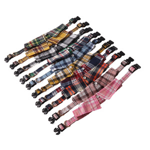 Nuevo <span class=keywords><strong>Collar</strong></span> para Perro con Diseño a Cuadros Estilo Británico, Corbata con Botones, para Todas las Temporadas - Product Image 4