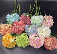 Bunga Hydrangea Sutra Buatan untuk Dekorasi Rumah, Pernikahan & Hari Ibu Natal Merek QSLH Model QSLH-P045