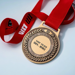 Fabriqué <span class=keywords><strong>en</strong></span> Chine conception personnalisée 3D métal cerise Champions Football volley-ball et Taekwondo sport <span class=keywords><strong>ange</strong></span> <span class=keywords><strong>or</strong></span> alliage médaille vierge - Product Image 2