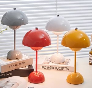 Sonno carino Led visione notturna luce luce <span class=keywords><strong>notte</strong></span> letto lampada Mini portatile fungo giallo caldo tavolo lettura notturna luce moderna - Product Image 1