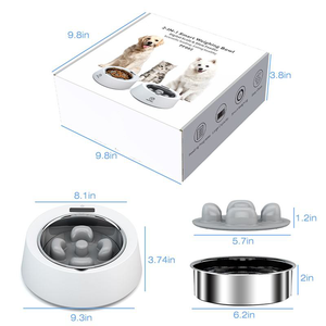 EUR <span class=keywords><strong>VET</strong></span> Mangeoire intelligente pour animaux de compagnie en acier inoxydable Gamelle pour chien anti-étouffement Gamelle pour aliments lents Gamelle pour chat et chien - Product Image 5