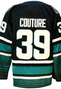 جديد 71 Macklin Celebrini 39 Logan Couture 77 Misa 72 Eklund بيع بالجملة أعلى جودة مخيط هوكي الجليد جيرسي - Product Image 6