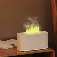 Humidificateur à flamme de feu Diffuseur d'arômes Humidificateur d'air à huile essentielle