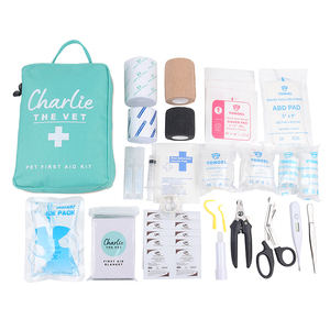 Trousse <span class=keywords><strong>médicale</strong></span> d'aventure pour chien légère et compacte, trousse <span class=keywords><strong>médicale</strong></span> pour chien de randonnée, trousse de premiers soins pour animaux de compagnie avec pansements, bandages et instructions - Product Image 1