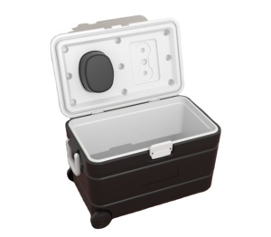 Xe đẩy hộp giữ lạnh dung tích lớn 43L tích hợp loa Bluetooth, loa FM, thẻ TF, AUX và sạc <span class=keywords><strong>USB</strong></span> - Product Image 2