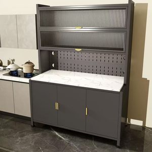 Armario Lateral de Acero Industrial con Puertas y Estantes para Almacenamiento de Gran Capacidad - Product Image 1