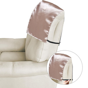 <span class=keywords><strong>Housse</strong></span> de tête de canapé inclinable de qualité supérieure 8512 en satin avec sangles élastiques antidérapantes pour la protection des cheveux - Product Image 4