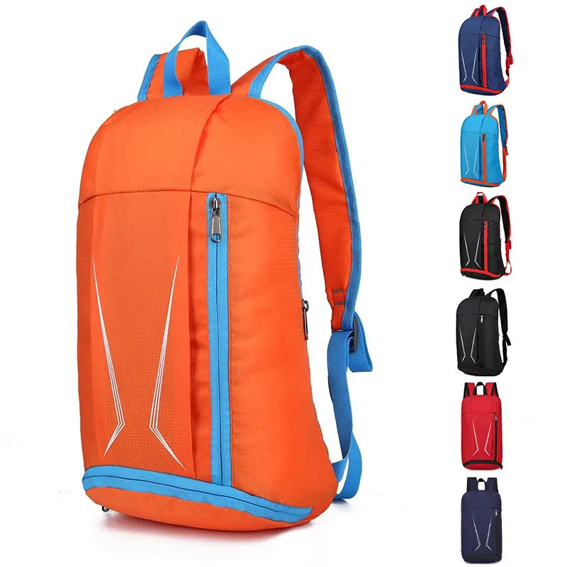 Fabrika açık hafif su geçirmez naylon spor seyahat çantası sırt çantası taşınabilir sırt çantası seyahat yürüyüş sırt çantası