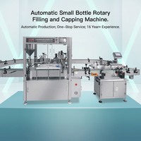 Machine de remplissage et de capsulage rotative automatique 30 ml 50 ml 100 ml de parfum bouteille en verre gouttes pour les yeux huile essentielle