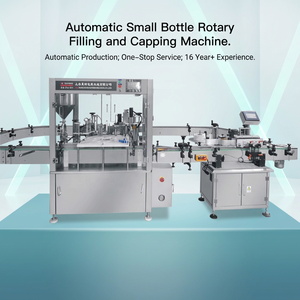 Machine de remplissage et de capsulage rotative automatique 30 ml 50 ml 100 ml de parfum bouteille en verre gouttes pour les yeux huile essentielle - Product Image 2