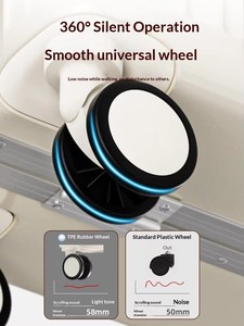 Valise à roulettes unisexe de 18 pouces, 4 roues, moderne, en ABS+PC, approuvée par les compagnies aériennes, avec serrure à combinaison TSA - Product Image 4
