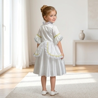 D30605A Robe de princesse rose mignonne avec dentelle, robe de demoiselle d'honneur pour le banquet de mariage