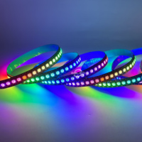 Bande de LED RVB adressable 5V 60 144LED WS2812B Lumière magique de pixel numérique pour la décoration de bureau Bande de LED de couleurs de rêve
