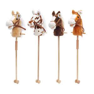 Hot <strong>Sale</strong> Factory Direct Supply Plush <strong>Horse</strong> with Wooden Stick Plush <strong>Hobby</strong> <strong>Horse</strong> <strong>for</strong> Kindergarten - Product Image 2