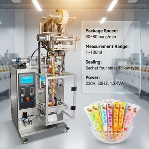 Máquina de Envasado de Helados de Alta Velocidad |   Equipo Automático para Formar, Llenar y Sellar Bolsas de Hielo, Caramelos de Hielo y Jugos - Product Image 2