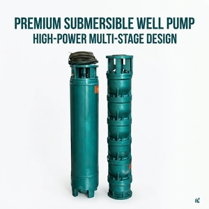 200mm 63m/h 60m Head Lift Long High Multistage Industrial Cast Iron Submersible Water <b>Pump</b> Agricultural 380V - Product Image 1
