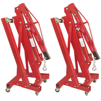 Grue de levage hydraulique pliable pour atelier automobile 2 tonnes 3 tonnes, grue de levage de camion pliable hydraulique, grue de levage de voiture à quatre roues