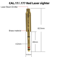 En gros, cartouches d'entraînement au laser infrarouge calibrées pour tir à sec, pointes de flèches laser pour entraînement de chasse et de tir, cibles d'entraînement laser rouges