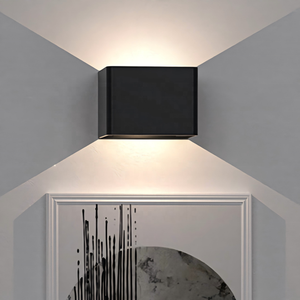 Aplique de pared LED inalámbrico con USB magnético recargable arriba abajo luces de montaje en pared alimentado por batería Sensor de movimiento luz de pared ABS - Product Image 1