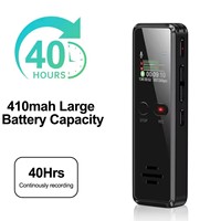 Grabadora de Voz Digital 3we GH-v90 Super HD con Reducción de Ruido, Micrófono Dual, Metálica, con Dictáfono de Audio WAV