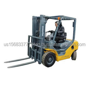 Chariot élévateur diesel Komatsu 2 tonnes avec moteur, hauteur de levage de 3 m, commande confortable, barre d'extension de valve de levage, adaptable au terrain - Product Image 1