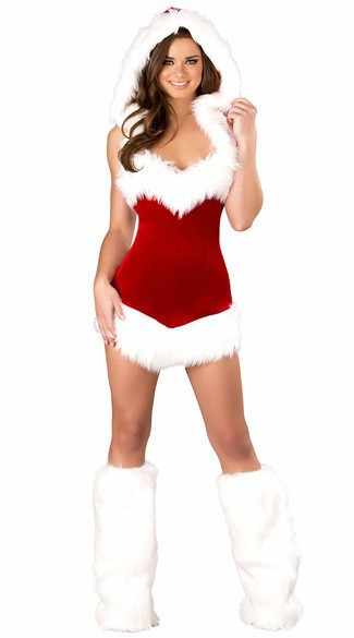 Christmas Clothing Red Dress DS Bar Christmas Clothes Tube Top Short Skirt Sexy Game Uniform Temptation